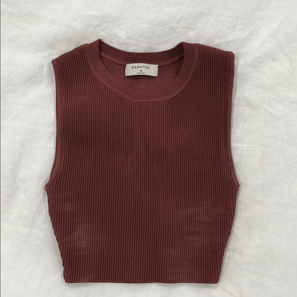 Aritzia Sculpt Knit Muscle Cropped Tank